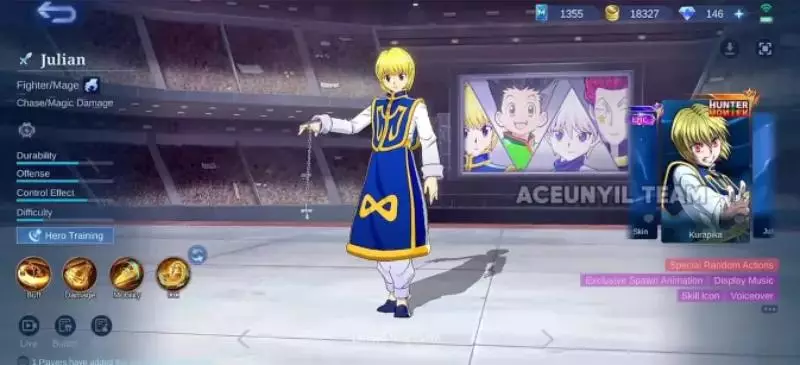 skin mlbb kurapika - hunter x hunter